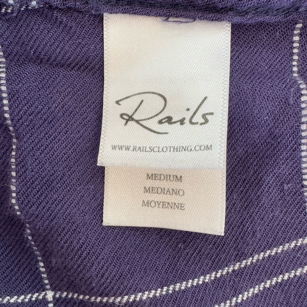 Rails Women's Plaid Collared Button Down Blouse H… - image 4